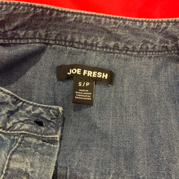 Joe Fresh Denim Shirt Dress Size Small - Picture 7 of 8